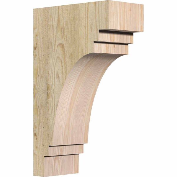 Ekena Millwork Pescadero Rough Sawn Corbel, Douglas Fir, 6"W x 12"D x 20"H COR06X12X20PEC00RDF - main